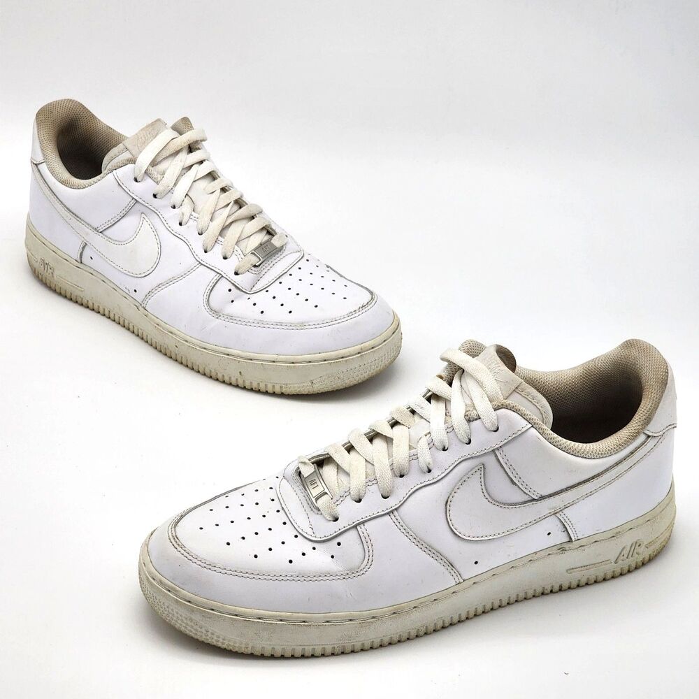 Nike Air Force 1 Low AF1 Sneakers Shoes Triple White Men's Size 11.5